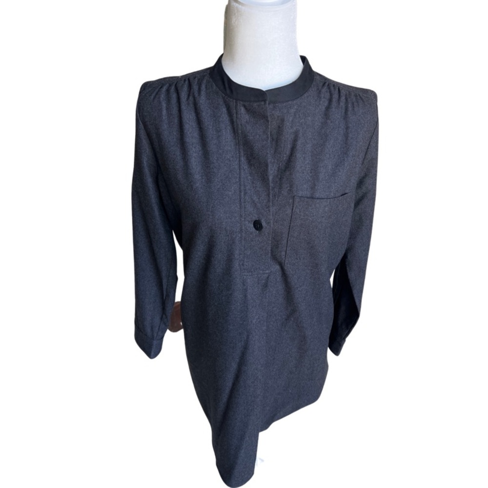 Madewell Gray Flannel or Felt Tunic Dress Size Small